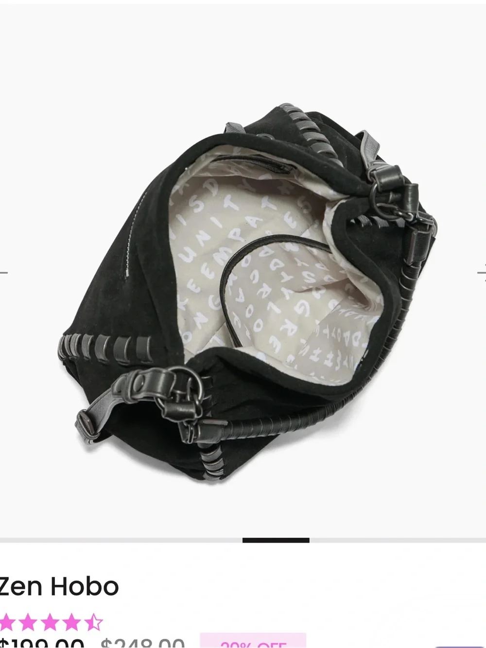 Aimee Kestenberg Zen Hobo Black Suede